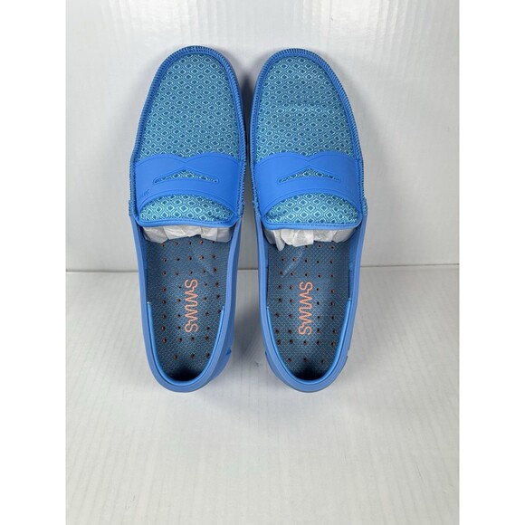SWIMS Printed Penny Loafers Sail Blue Shoes Men’s Size 12 Slip In BRAND NEW - Picture 6 of 8
